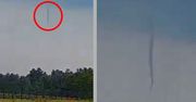 Lej kondensacyjny pod Warszawą. Jest nagranie zalążka tornada