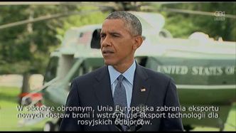 Prezydent Obama ogłosił nowe sankcje USA dla Rosji