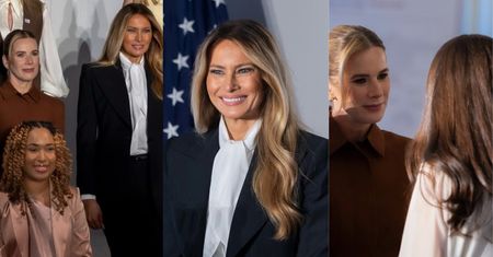 Uśmiechnięta Marta Nawrocka zadaje szyku w USA u boku Melanii Trump (ZDJĘCIA)