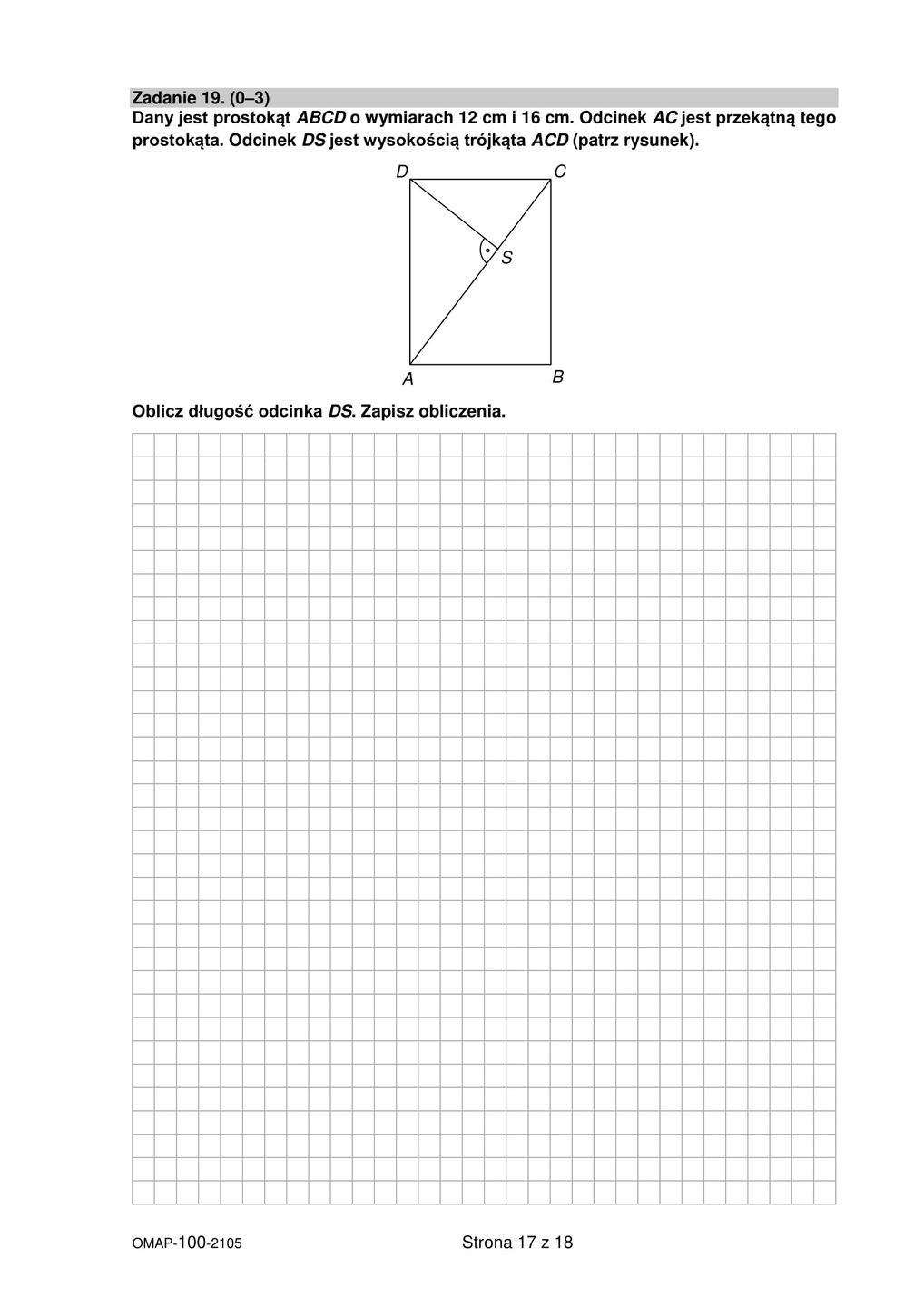 Egzamin ósmoklasisty z matematyki 2021