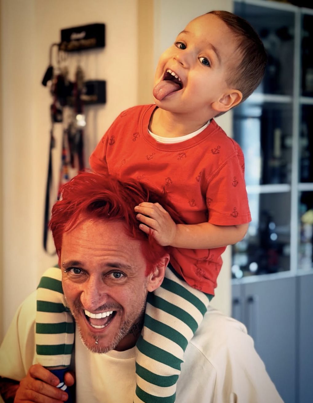 Michał Wiśniewski z synem Noelem