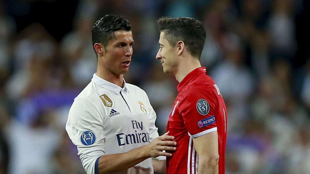 Zdjęcie okładkowe artykułu: Getty Images / Gonzalo Arroyo Moreno / Stringer / Na zdjęciu: Cristiano Ronaldo i Robert Lewandowski