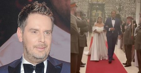 Wojciech Modest Amaro poprowadził córkę żony do ołtarza! "Moja najpiękniejsza z TATĄ" (FOTO)