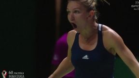 Simona Halep - Madison Keys: z obrony do ataku. Niesamowita akcja Rumunki