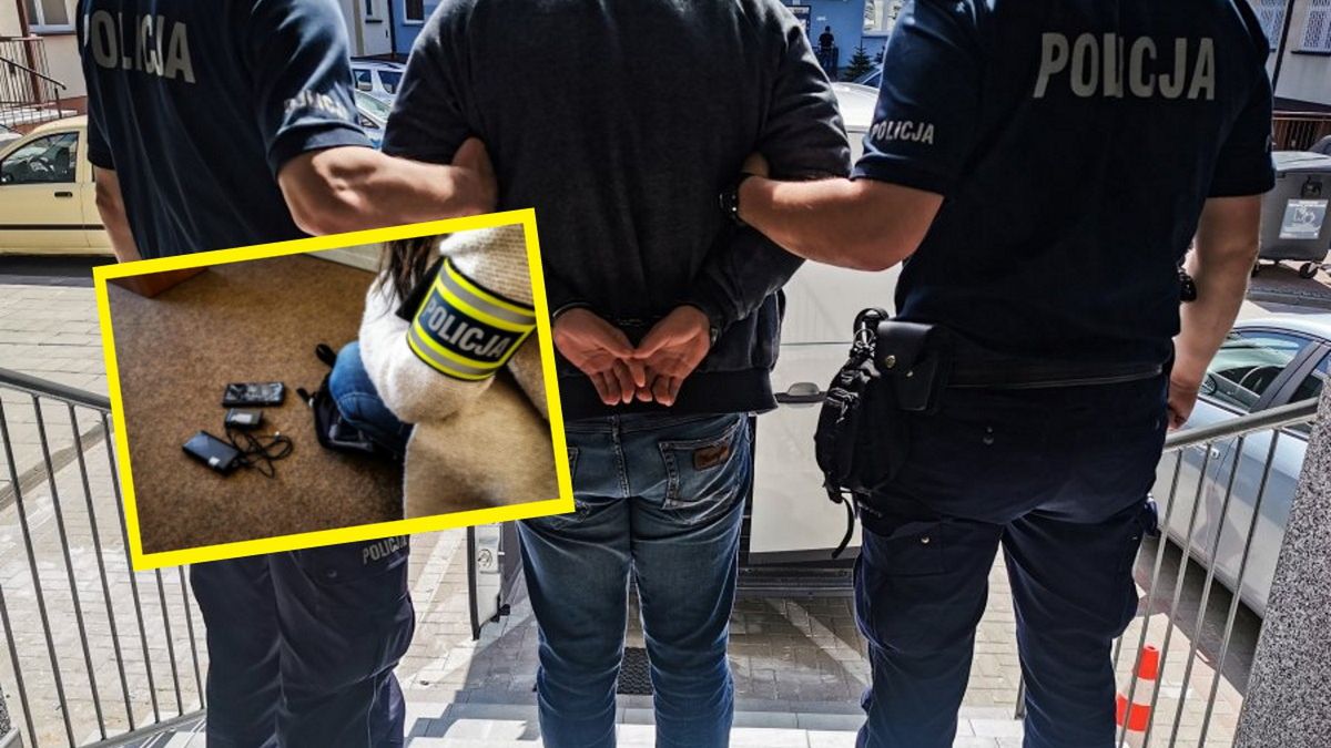 Mężczyzna został zatrzymany przez policję