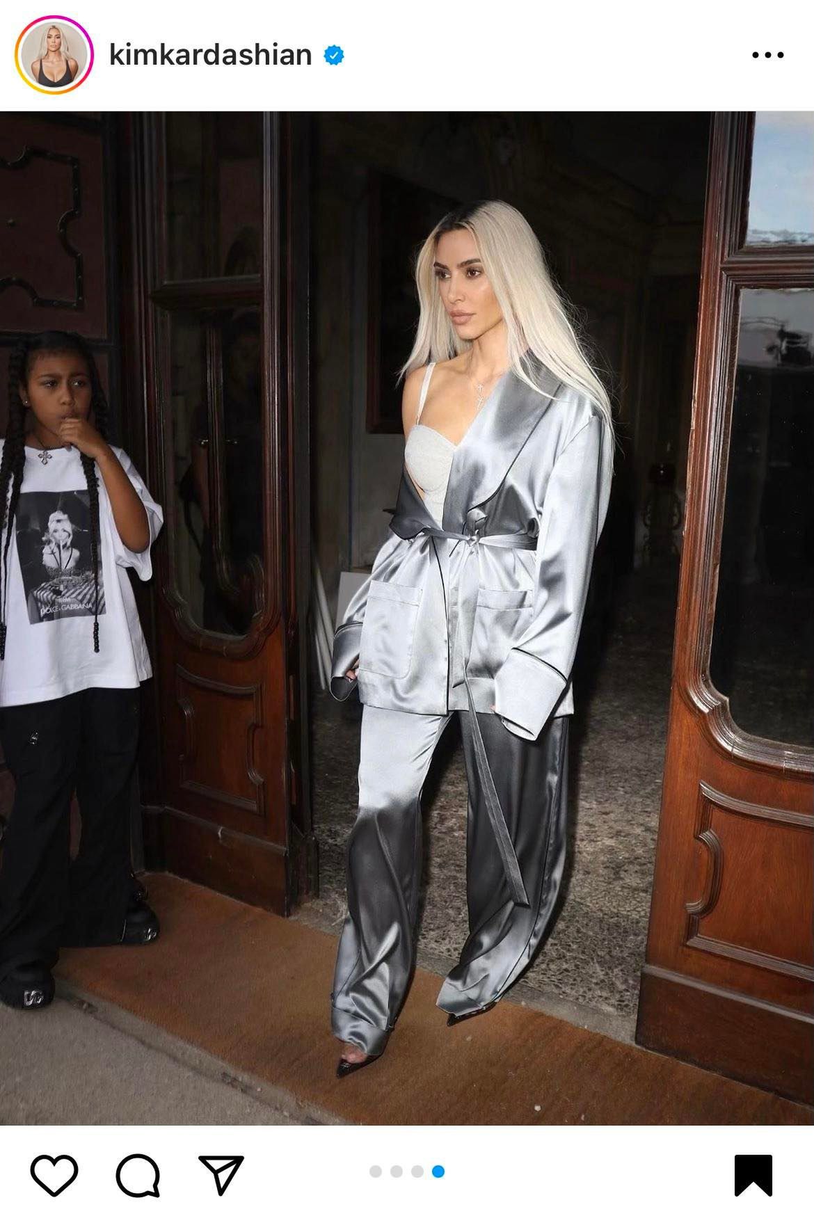 Kim Kardashian's daughter stole the attention in her photo.