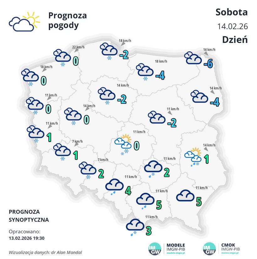 Prognoza na sobotę
