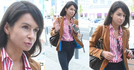 Modna Marta Kaczyńska z torebką od Louis Vuitton