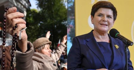 Szydło popiera "Różaniec do granic" na Twitterze. BBC: "To sprzeciw wobec przyjmowania uchodźców"