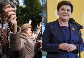 Szydło popiera "Różaniec do granic" na Twitterze. BBC: "To sprzeciw wobec przyjmowania uchodźców"