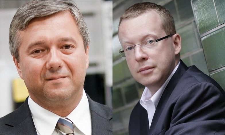 od lewej: Janusz Płocica (obecny prezes PZ Cormay) i Tomasz Tuora (były prezes)