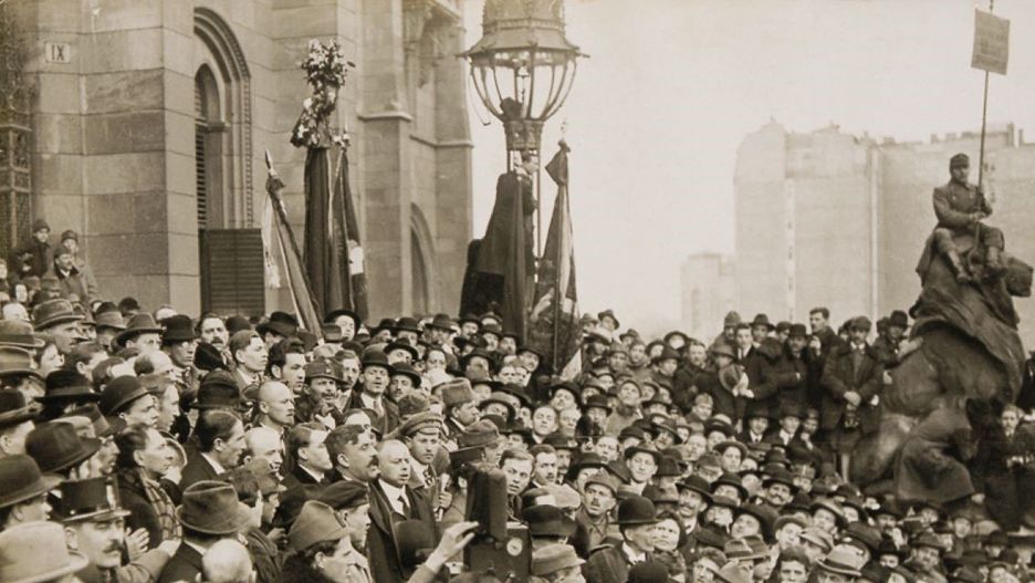 Béla Kun, proklamujący Węgierską Republikę Rad