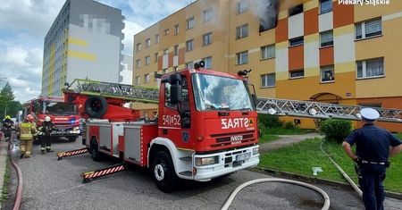Piekary Śląskie. Pożar mieszkania. Zginął 62-latek