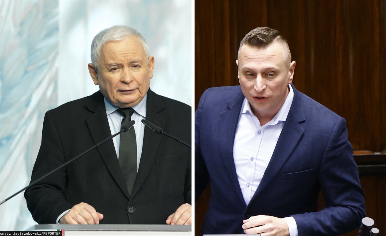 Jarosław Kaczyński (PiS) i Krzysztof Brejza (KO)