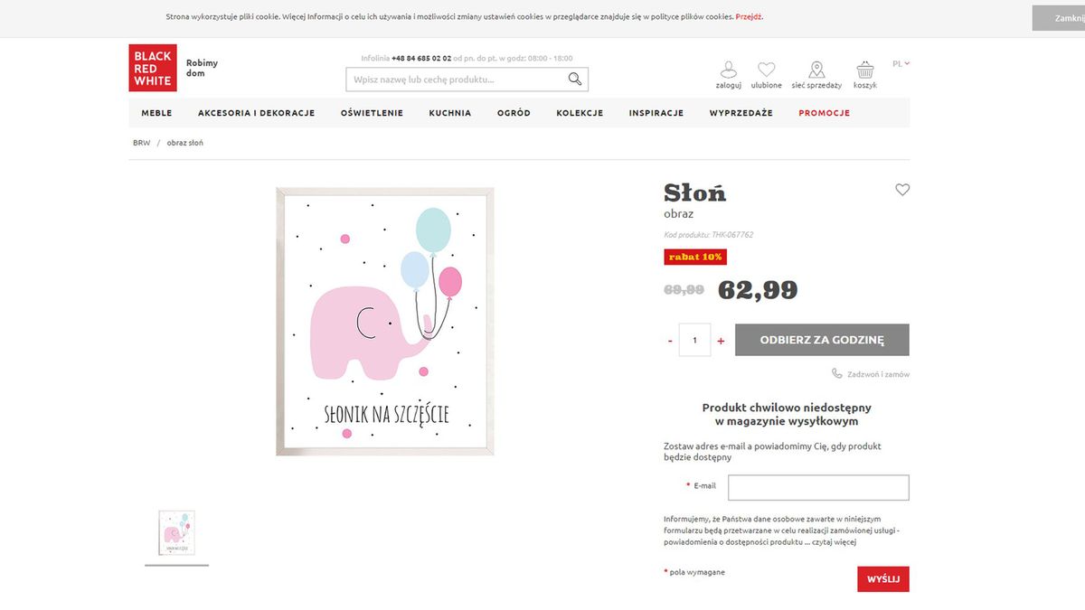 Plakaty, do których Black Red White nie ma praw, zostały już wycofane z oferty sklepu.