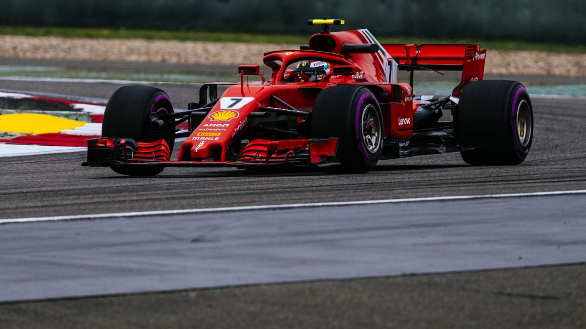 Kimi Raikkonen za kierownicą Ferrari