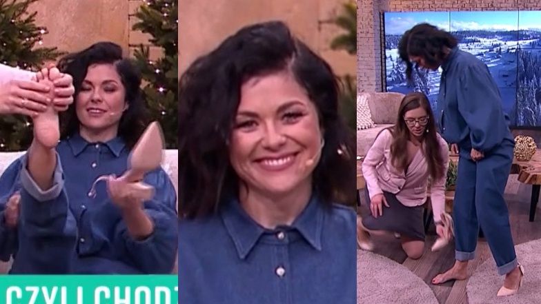 Katarzyna Cichopek zachwyca stópkami w "Pytaniu na Śniadanie"