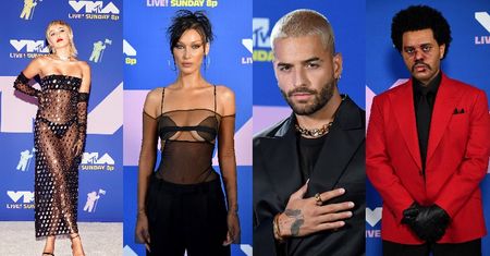 MTV Video Music Awards 2020 rozdane! Olśniewająca Miley Cyrus, odważna Bella Hadid, "pobity" The Weeknd (ZDJĘCIA)