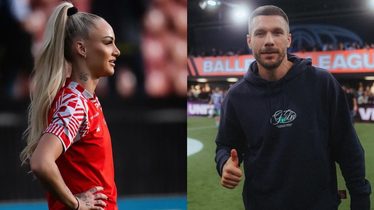 Instagram/// Po lewej: Alisha Lehmann, po prawej: Lukas Podolski