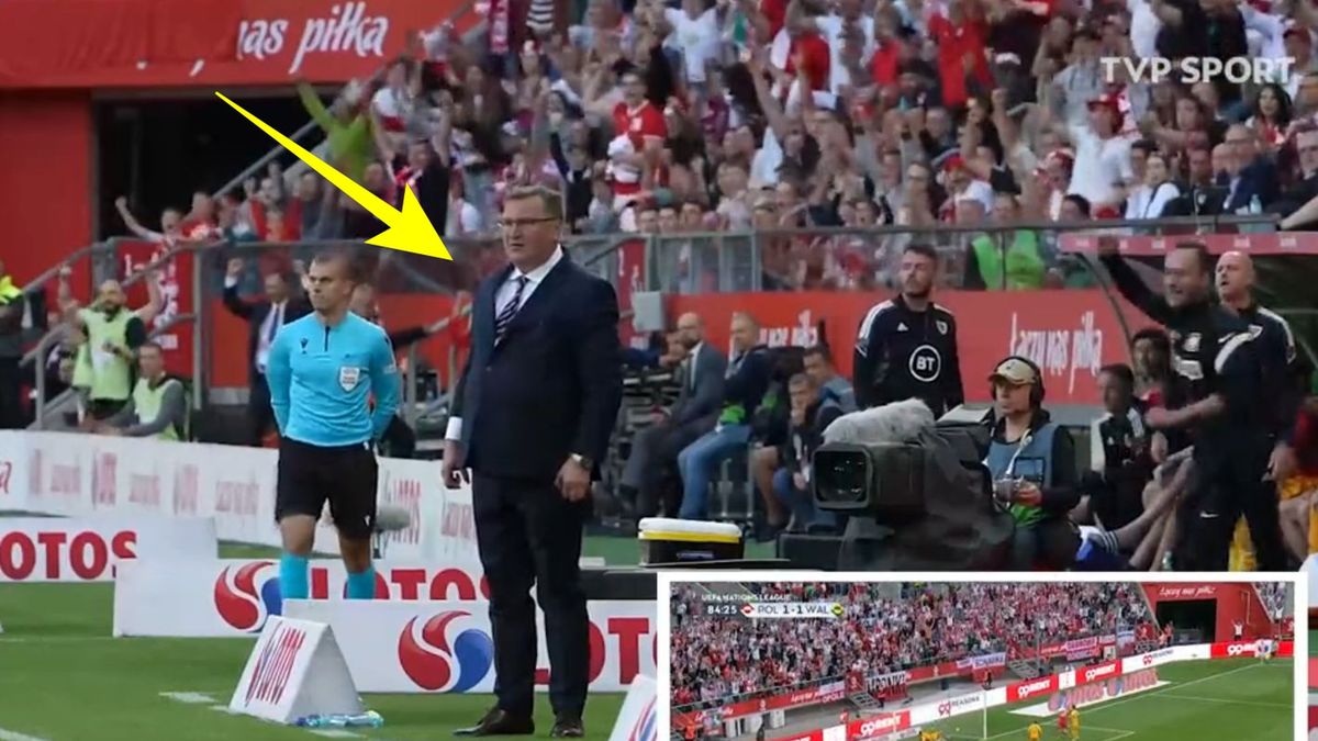 Zdjęcie okładkowe artykułu: Twitter / TVP Sport / Pokazano reakcje Czesława Michniewicza podczas meczu z Walią