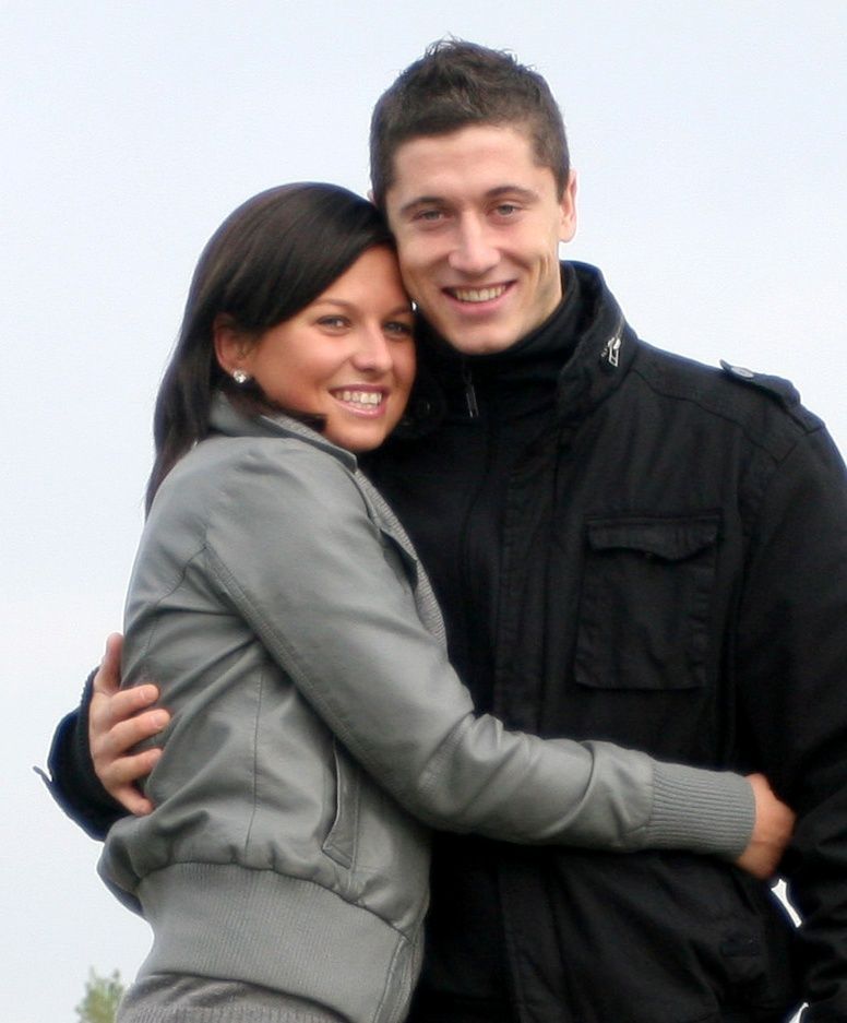 Anna i Robert Lewandowscy w 2008 roku