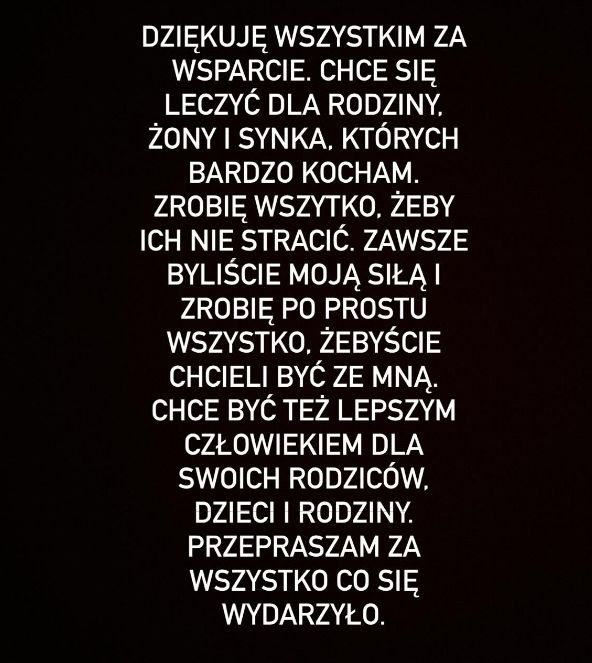 Daniel Martyniuk wydał oświadczenie