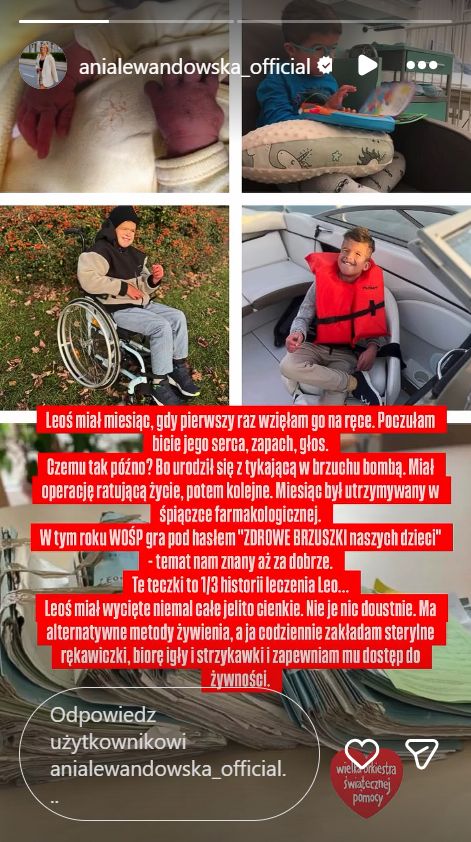 Anna Lewandowska o synku