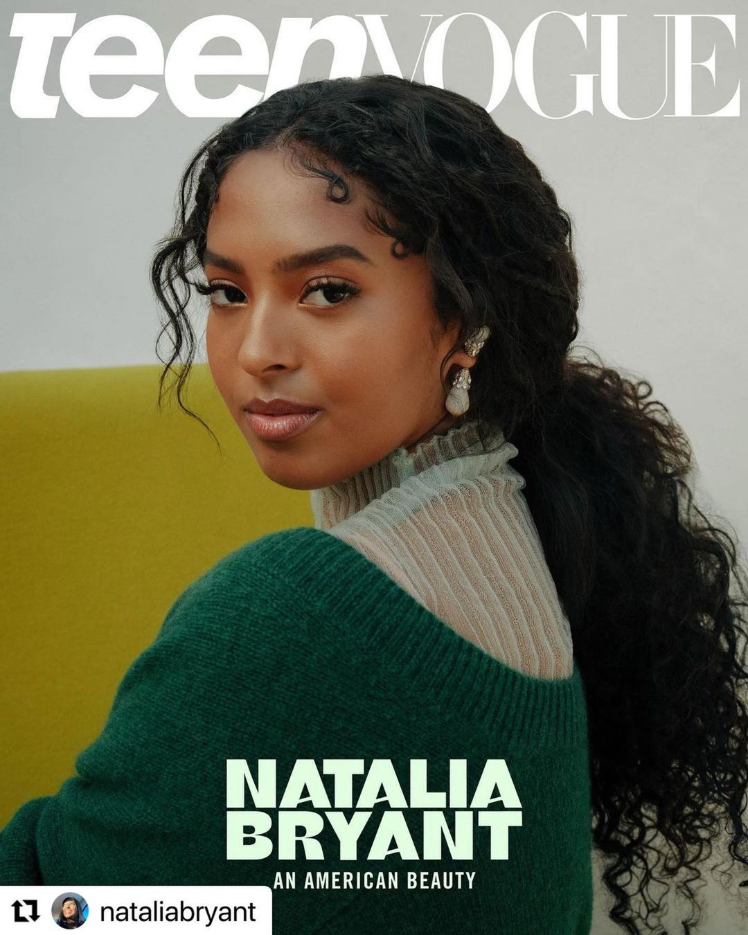 Natalia Bryant na okładce Teen Vogue
