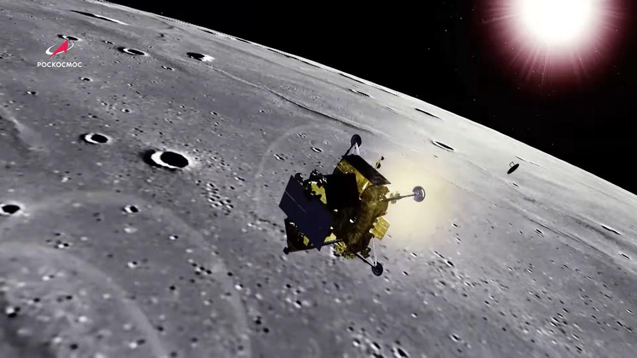 Wizualizacja prawidłowego lądowania sondy Łuna 25