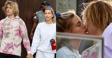 Justin Bieber i Hailey Baldwin całują się na romantycznym spacerze (ZDJĘCIA)