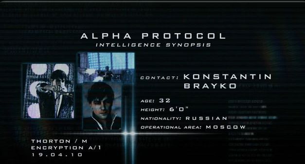 Konstantin Brayko - nożownik z Alpha Protocol