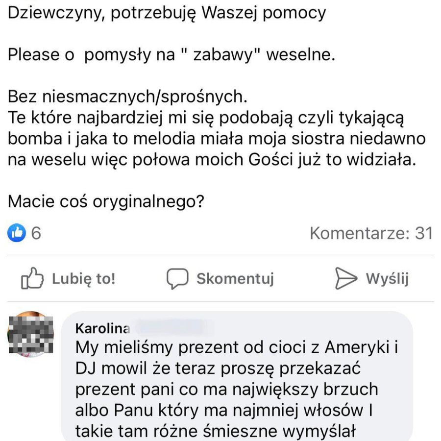 Zabawy na weselu