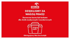 Darmowe gorące napoje na stacjach ORLEN dla służb walczących z koronawirusem