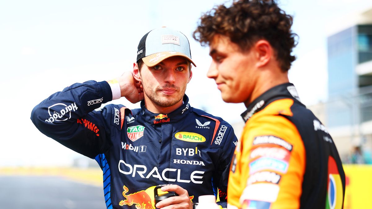 Materiały prasowe / Red Bull / Na zdjęciu: Max Verstappen (z lewej) i Lando Norris