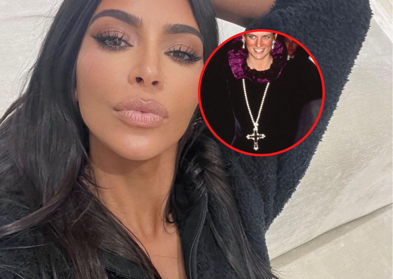 Kim Kardashian kupiła zawieszkę, którą nosiła księżna Diana