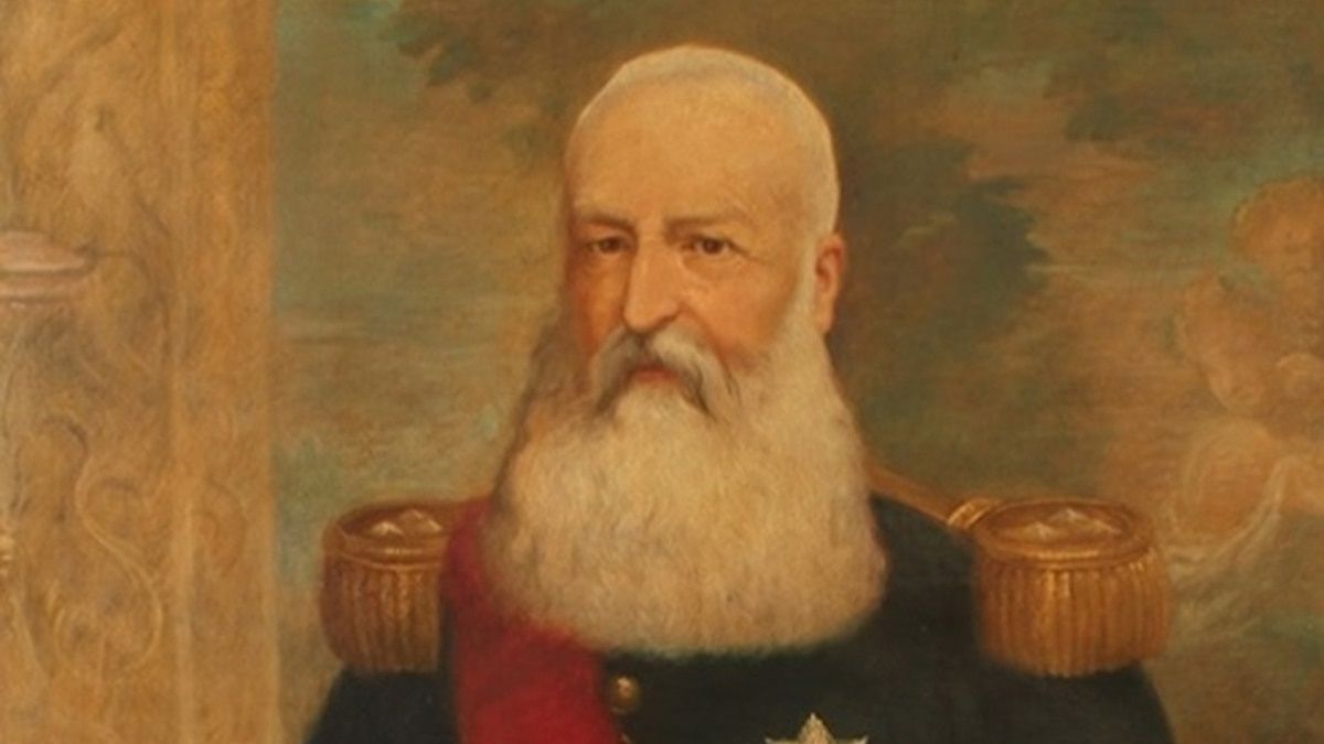 Leopold II na portrecie Alberta Dillensa z 1905 roku.