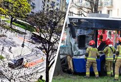 Tak wyglądał wypadek autobusu w Krakowie. Jest nagranie