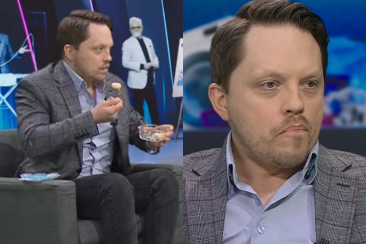 Michał Marszał zaskoczył w "Szkle kontaktowym". Wyjął KLUSKI i zaczął je jeść na wizji