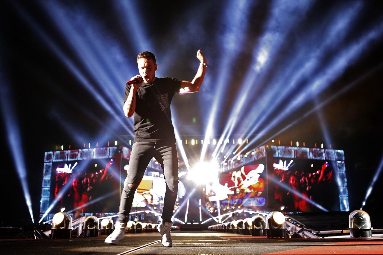 PASADENA, CA - SEPTEMBER 11, 2014 -- Liam Payne, of  One Direction, performs during their, "Where We Are," tour at the Rose Bowl on September 11, 2014. (Genaro Molina/Los Angeles Times via Getty Images)