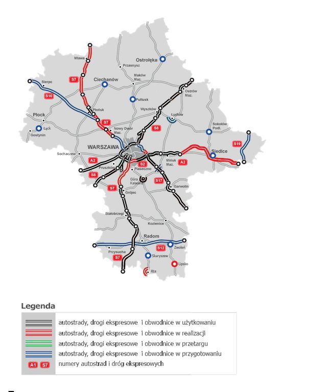 W tych miejscach prowadzane są roboty drogowe, które mogą utrudniać podróż autem 