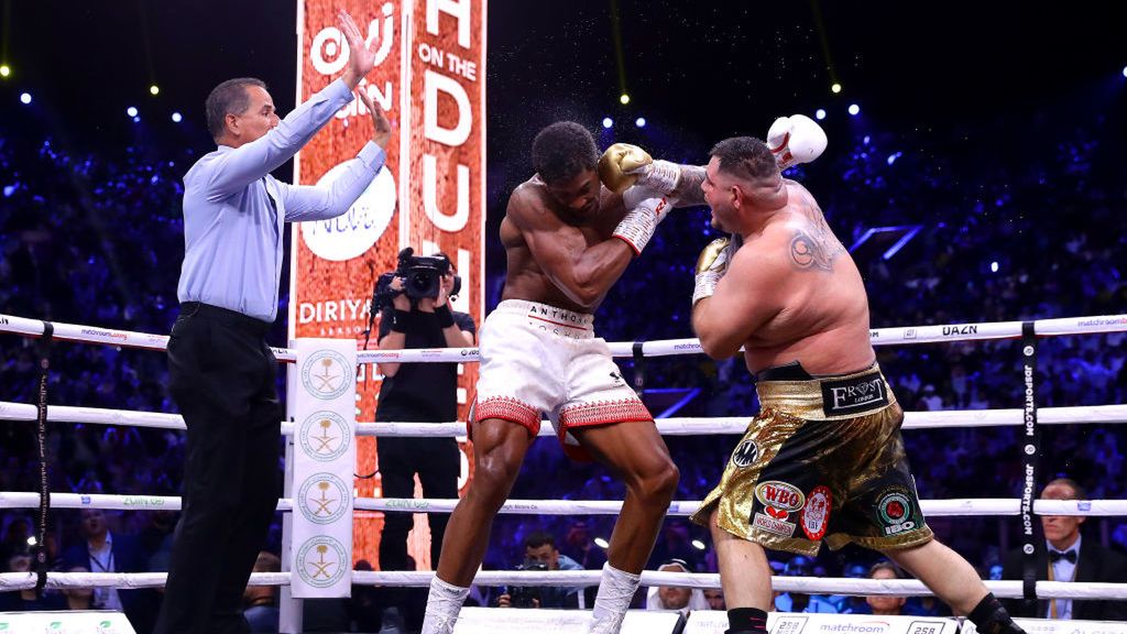 Getty Images / Richard Heathcote / Na zdjęciu: Anthony Joshua i Andy Ruiz jr