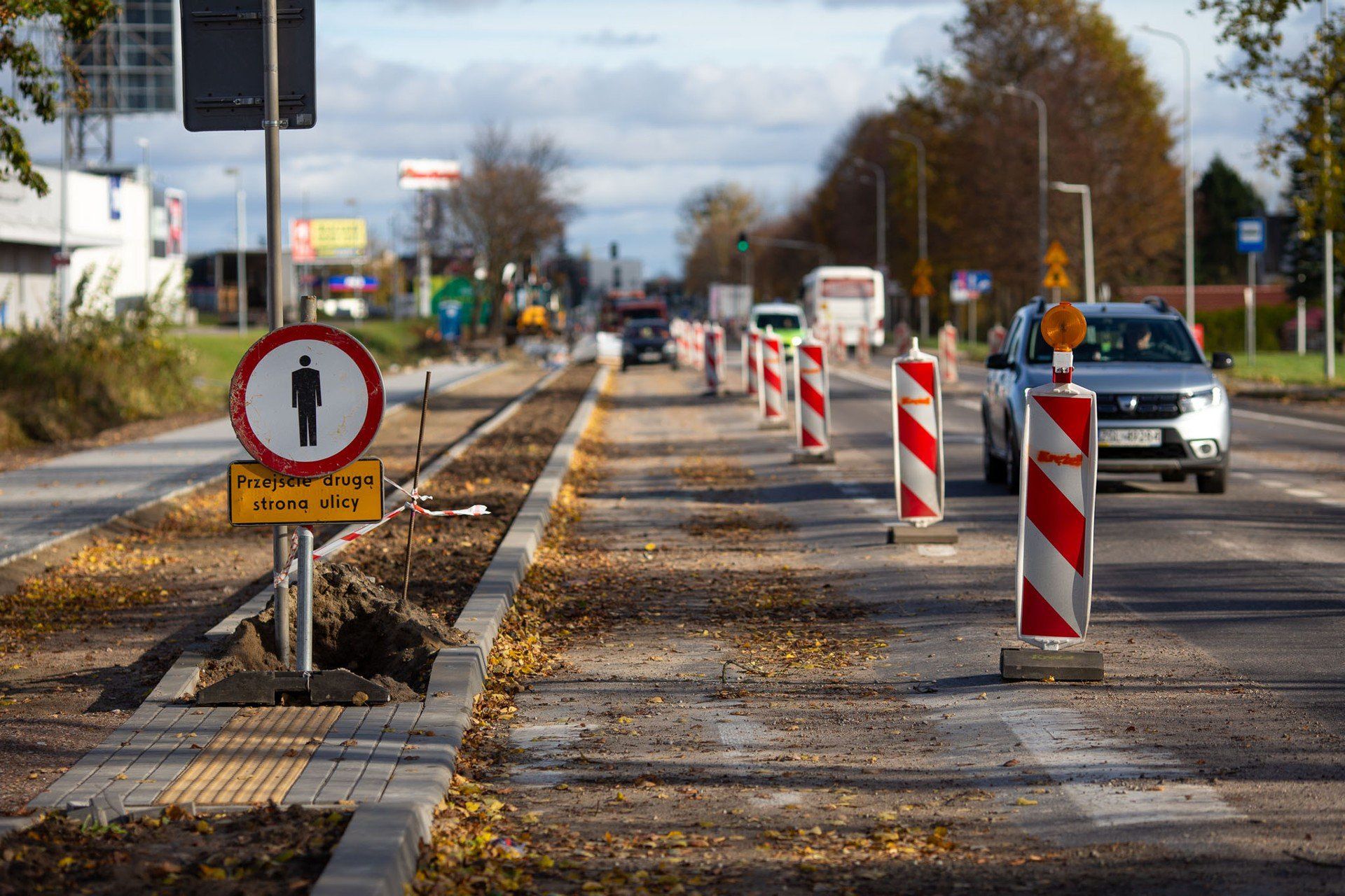 Remont drogi w Bolesławicach.