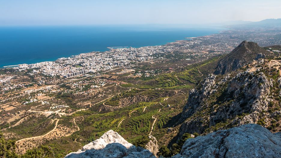 Widok na północną część Cypru 
