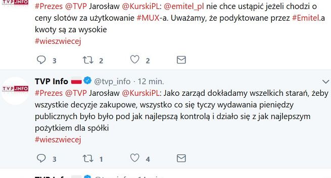 TVP Info pomyliło na Twitterze Jacka z Jarosławem Kurskim