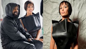 Kanye West zagościł na Fashion Weeku w Mediolanie. Jego żona znów paradowała BEZ SPODNI... (ZDJĘCIA)