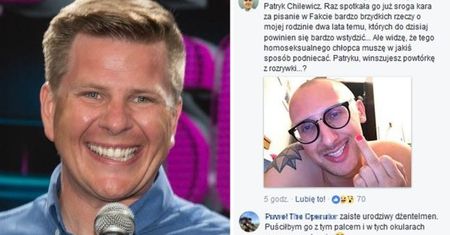 Chajzer SZCZUJE SWOICH FANÓW NA OSOBY HOMOSEKSUALNE?! "Niech się gryzą gejowscy redaktorzy tego szajsu"...