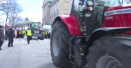 Protest rolników w Szczecinie. Traktorami blokowali miasto