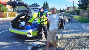 Jechał hulajnogą z workiem i miał blisko 2 promile. Policjanci skierowali sprawę do sądu