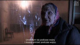 Starsi ludzie mieszkają na Ukrainie w schronach