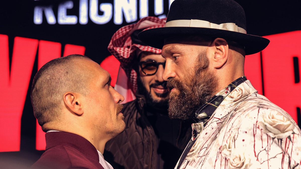 Materiały prasowe / Na zdjęciu: Ołeksandr Usyk i Tyson Fury